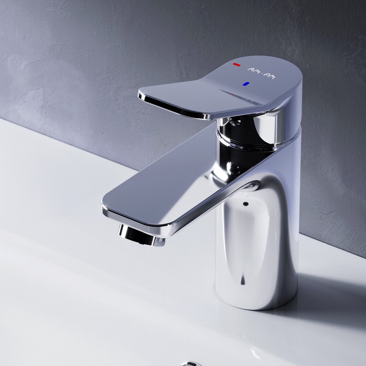 AM.PM X-Joy - Wastafelkraan met EcoStart functie - Waterbesparend - Messing - Chroom