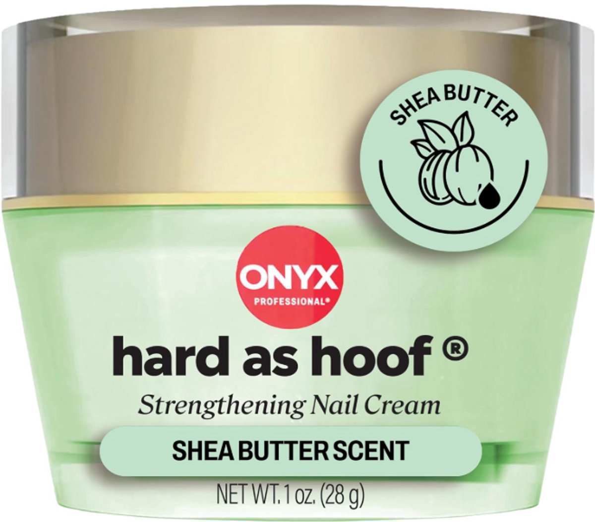 Onyx Professional Hard as Hoof Nail Strengthening Cream 28g – Nagelversterker met Shea Butter – Herstelt Splijten, Scheuren & Breken – Verzorgende Cuticle Crème – Stimuleert Nagelgroei