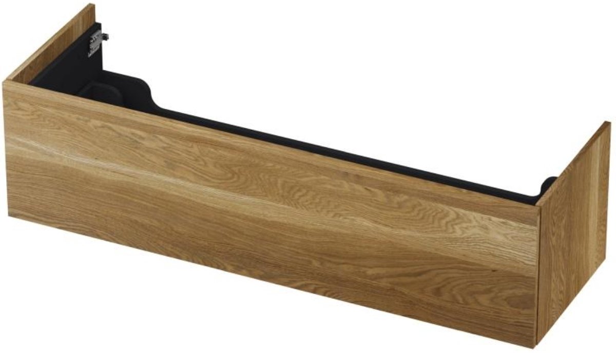 INK - Onderkast 1 Lade Push 2 Open Bestaande Uit - 1400x450x376 Mm - Massief Eiken Aqua