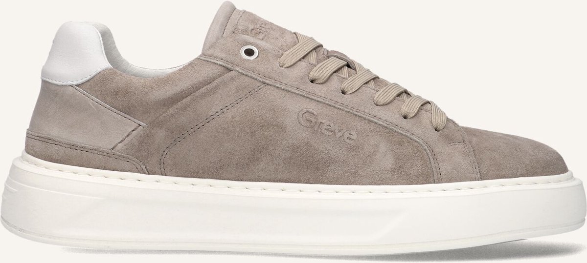 Greve Delft Sneakers - Suède - Heren - Taupe - Maat 42