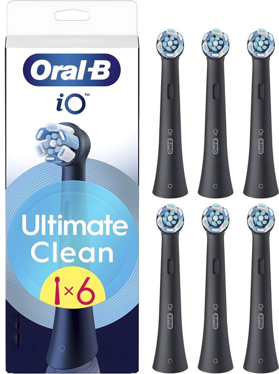 Oral-B iO Ultimate Clean Opzetborstels - Zwart - 6 Stuks - Origineel