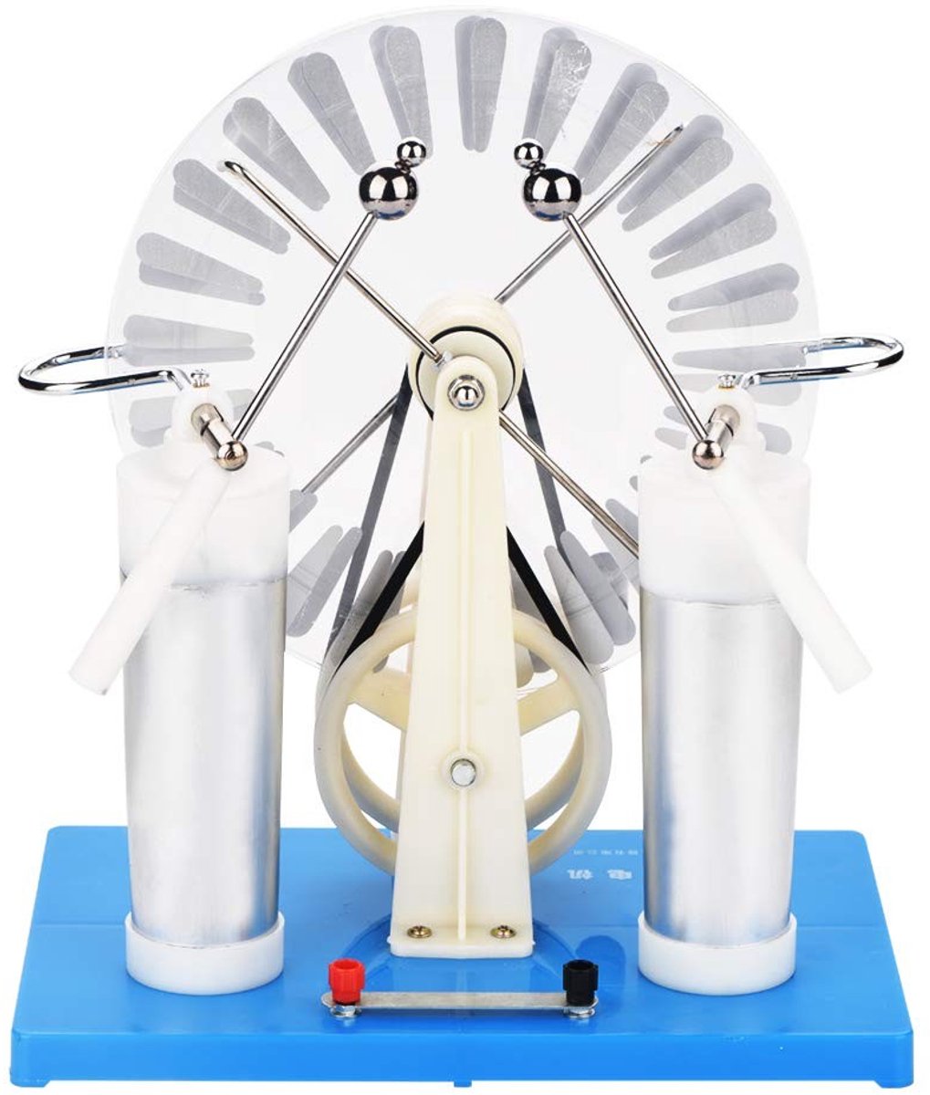 Jhubersproducts - Statische Machine - Fysiek Experiment - Compact en Duurzaam - Elektrostatische Generator - Leerzaam en Innovatief - Geschikt voor On