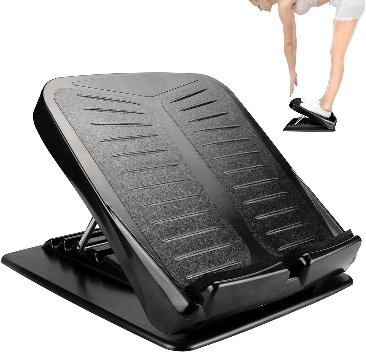 Verstelbare Slant Board voor Kuitstrekking met 4 Niveaus en Antislip Ontwerp - Ideaal voor Heuvels, Hamstrings en Kuitspieren