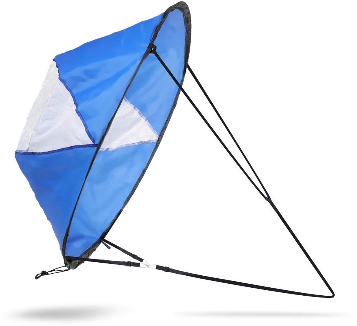 By shayne - Kajak Wind Zeil - Opvouwbaar Zeil voor Kajaks - Duurzaam en Sterk - Blauw en Wit - Windzeilen voor Kano's - Ideaal voor Watersportliefheb.