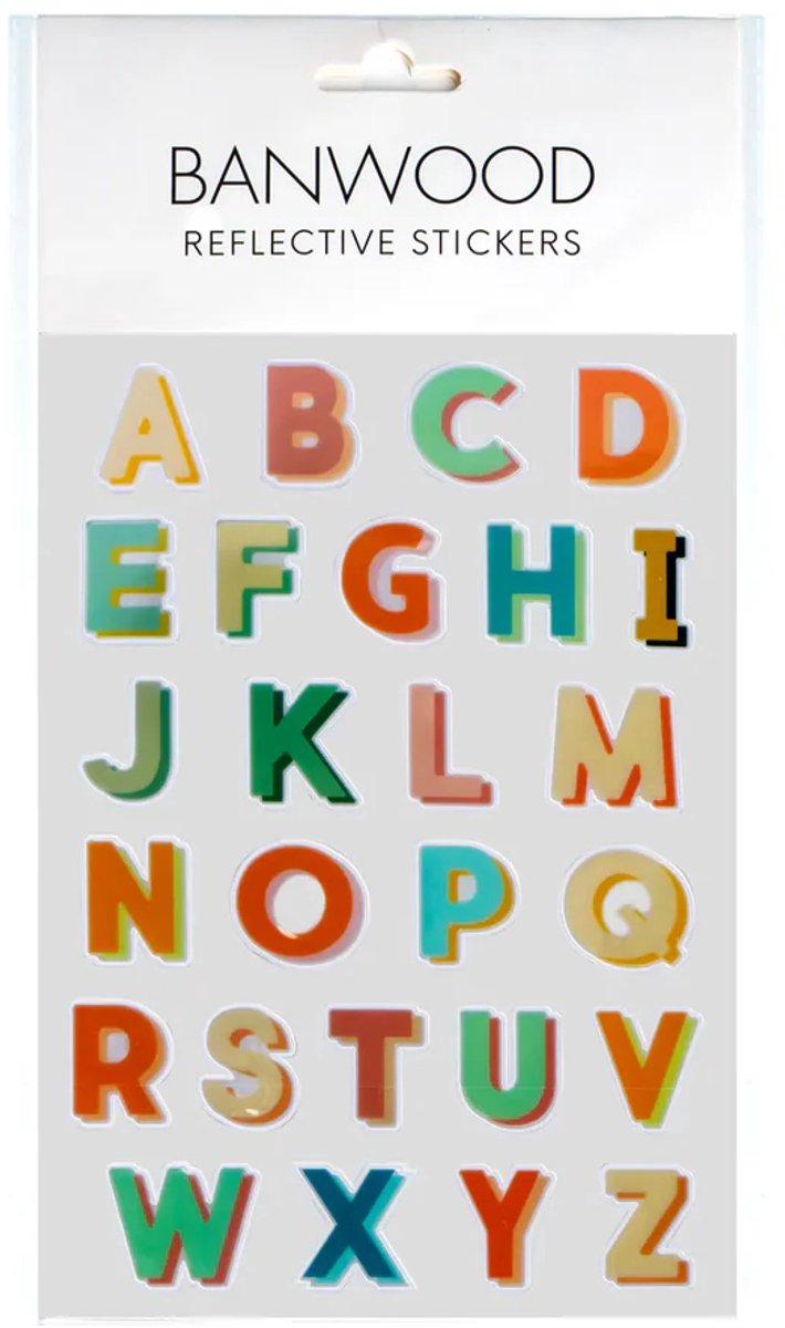 Banwood Reflecterende Stickers Alphabet