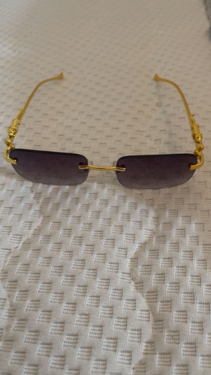 LGEURA Luxury Unisex Retro Bril – Donker Paars Verloopglazen – Gouden Frame – UV400 – EU Gecertificeerd