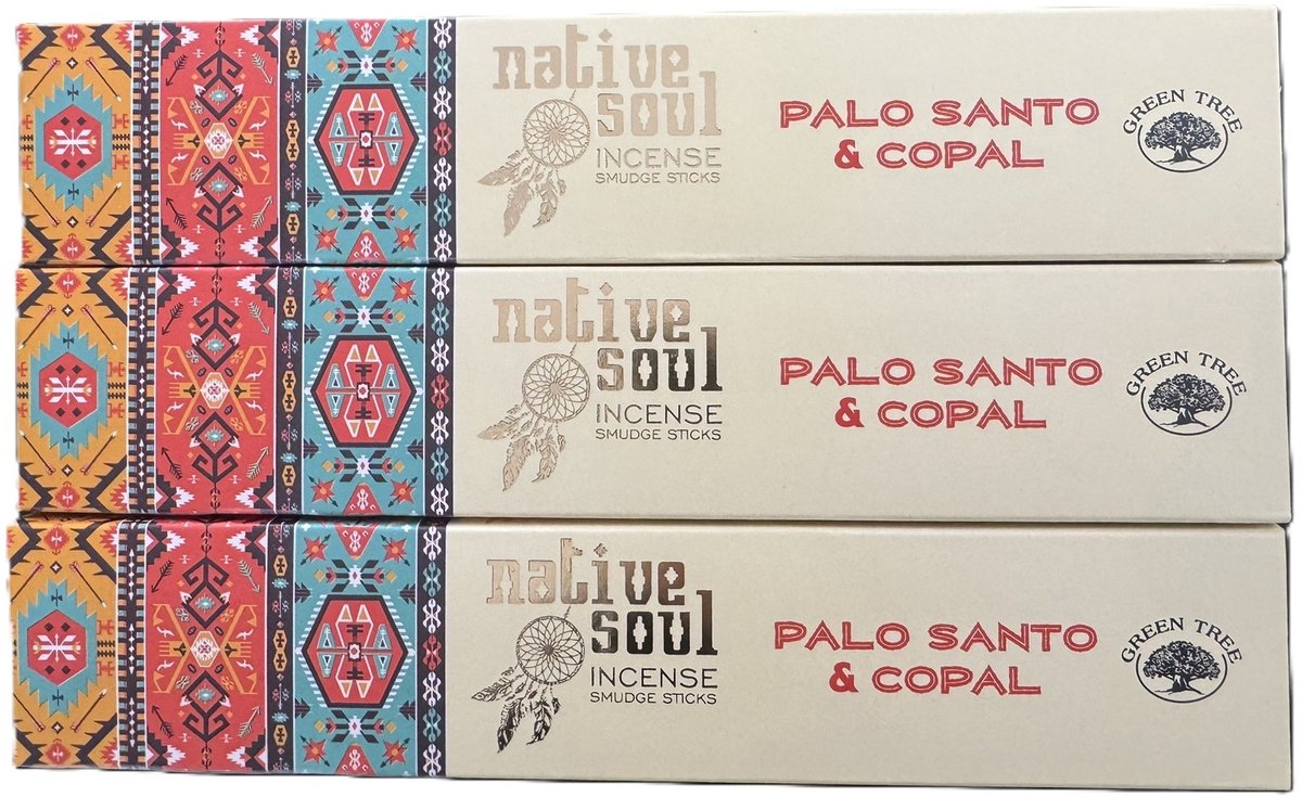 Native Soul - palo santo met copal - wierook - 3 stuks