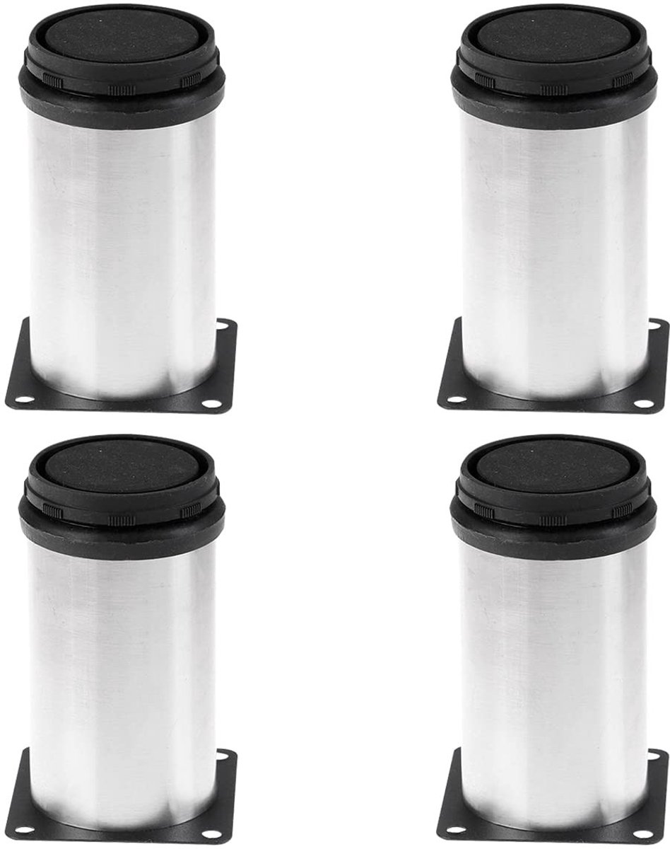 Jhubersproducts - Verstelbare Meubelvoeten - Meubelpoten - Modern Design - 4 Stuks - Sterk en Duurzaam - Voor Koffietafel en Sofa - 50x80mm