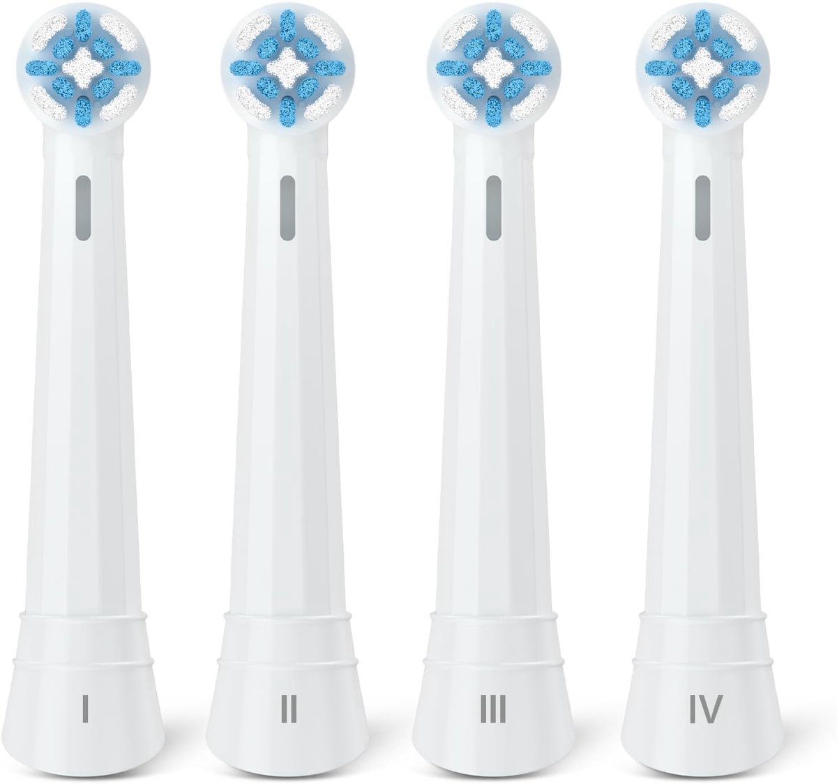Verbeterde vervangende tandenborstelkoppen voor Oral-B iO elektrische tandenborstels - 4 stuks