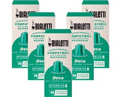 Bialetti Deca - Multipack - 50 (5 x 10) Koffiecups Compatibel met Nespresso Coffee Machine