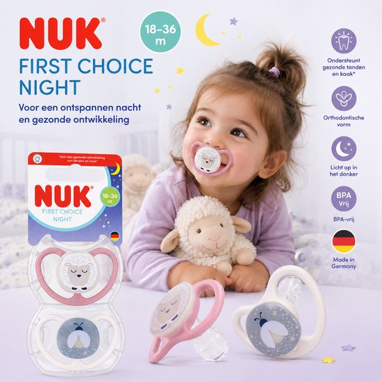 NUK Perfect Match Air fopspenen(schaap / vuurvlieg) - 18-36 maanden van Nuk — afbeelding 3