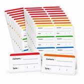 Consumerce® Diepvriesetiketten - 100 Stuks - Datum Beschrijfbaar - Diepvries Stickers - Diepvriesstickers - Vriezer Labels - Houdbaarheid Etiketten - Voedsel - Keuken Voorraad