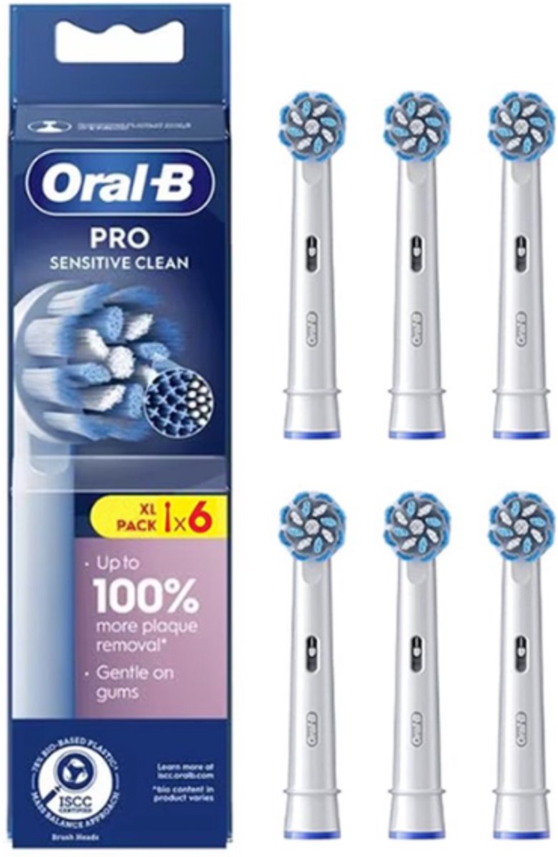 Oral-B opzetborstels Pro Sensitive Clean 6 stuks
