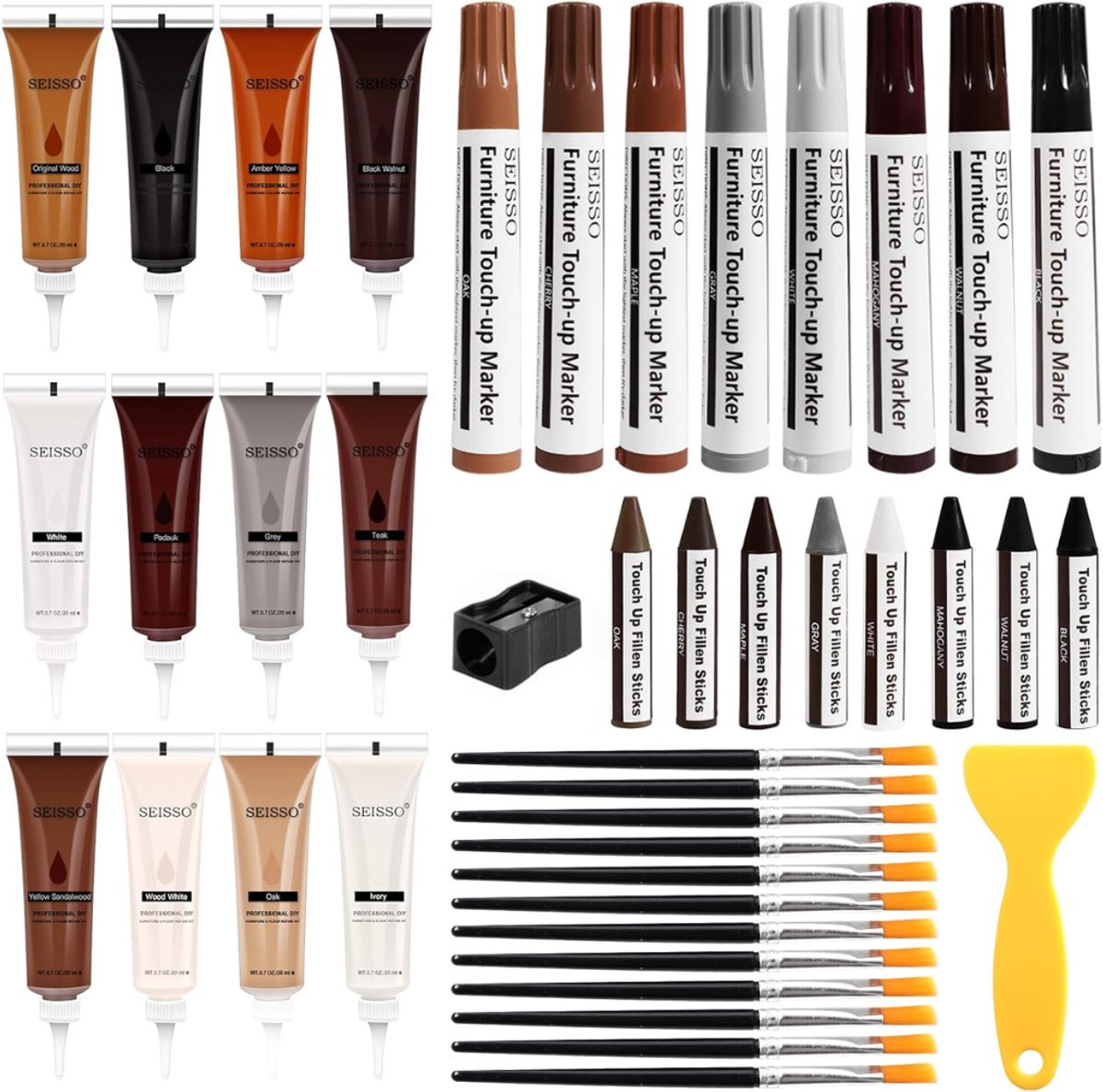 MRKK® Laminaat Reparatieset - Laminaatvuller - Vuller - Stiften Set
