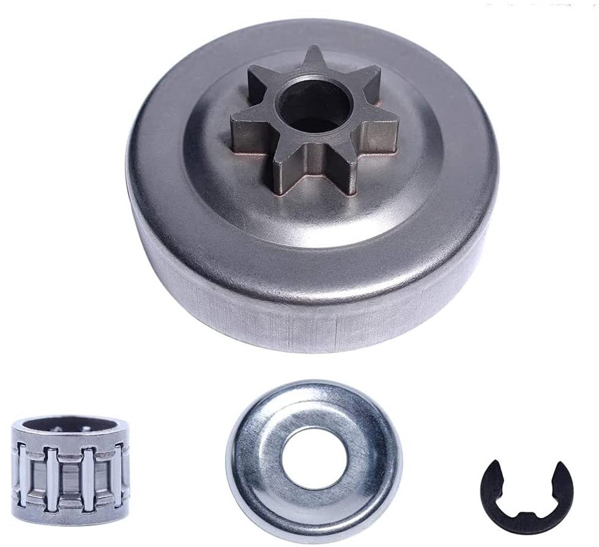 Dailygoods - Koppeling Trommel - Wasmachine Onderdelen - Duurzaam en Stevig - E-Clip Kit - Geschikt voor MS250 230 210 251 - 6T Koppeling
