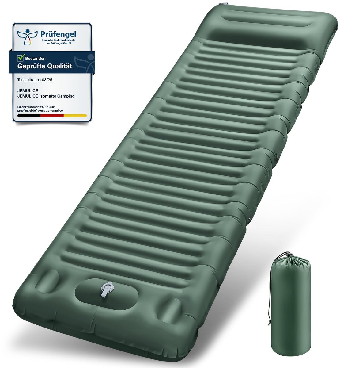 Dailygoods - Isomat voor camping - Opblaasmatras - Ultralicht en waterdicht - 12 cm dik - Anti-ripstop slaapmat - Geschikt voor outdoor en strand