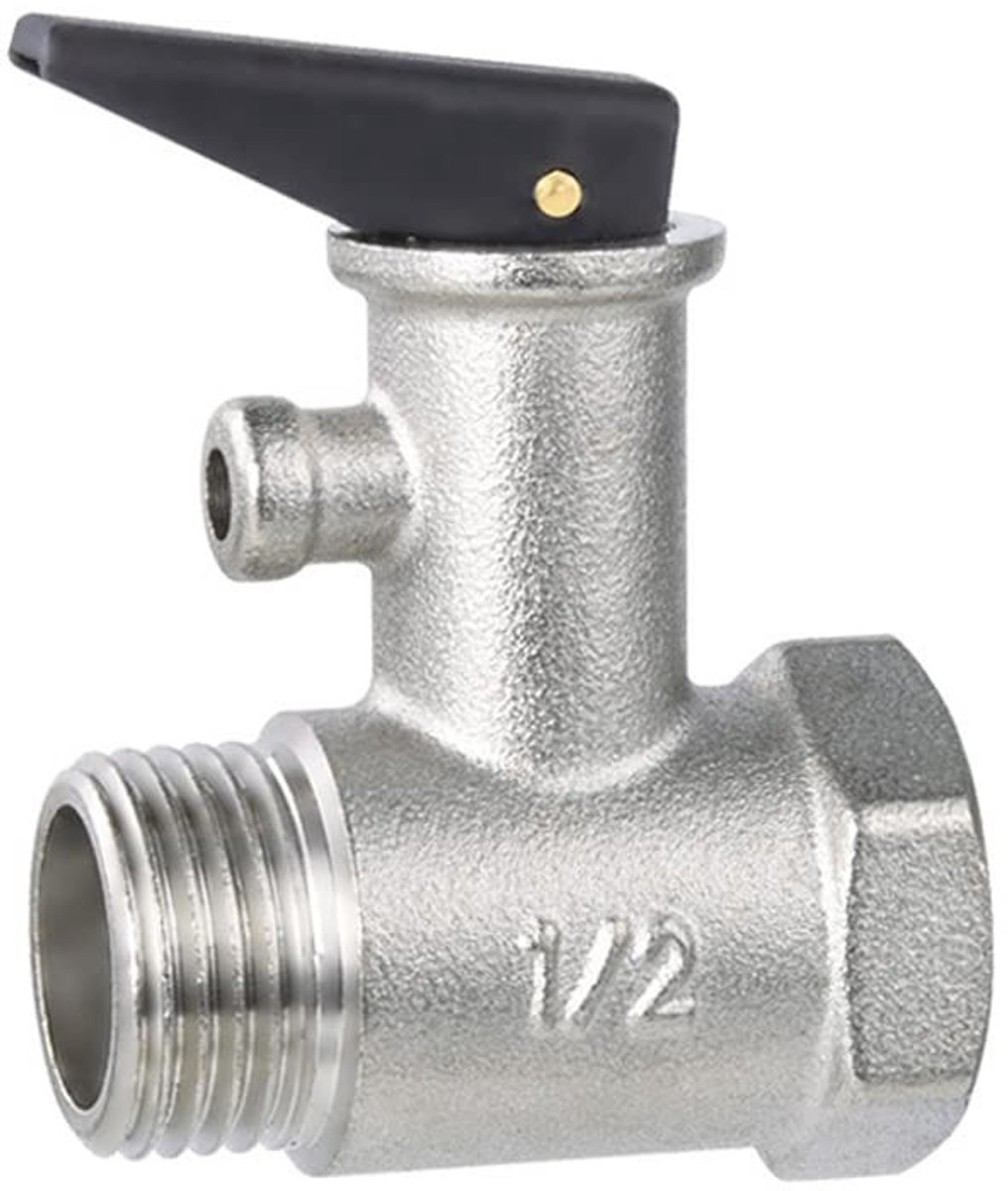 1/2" Veiligheidsventiel voor Waterverwarming - Messing, 7-bar