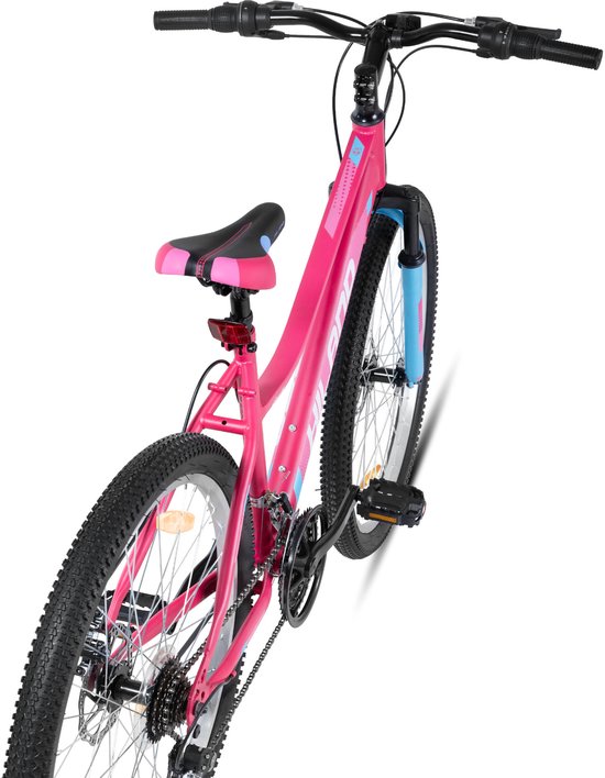 HILAND Mountainbike 26 inch - Dames MTB - 18 Versnellingen - Lage instap - Dubbele schijfremmen van Hiland — afbeelding 3