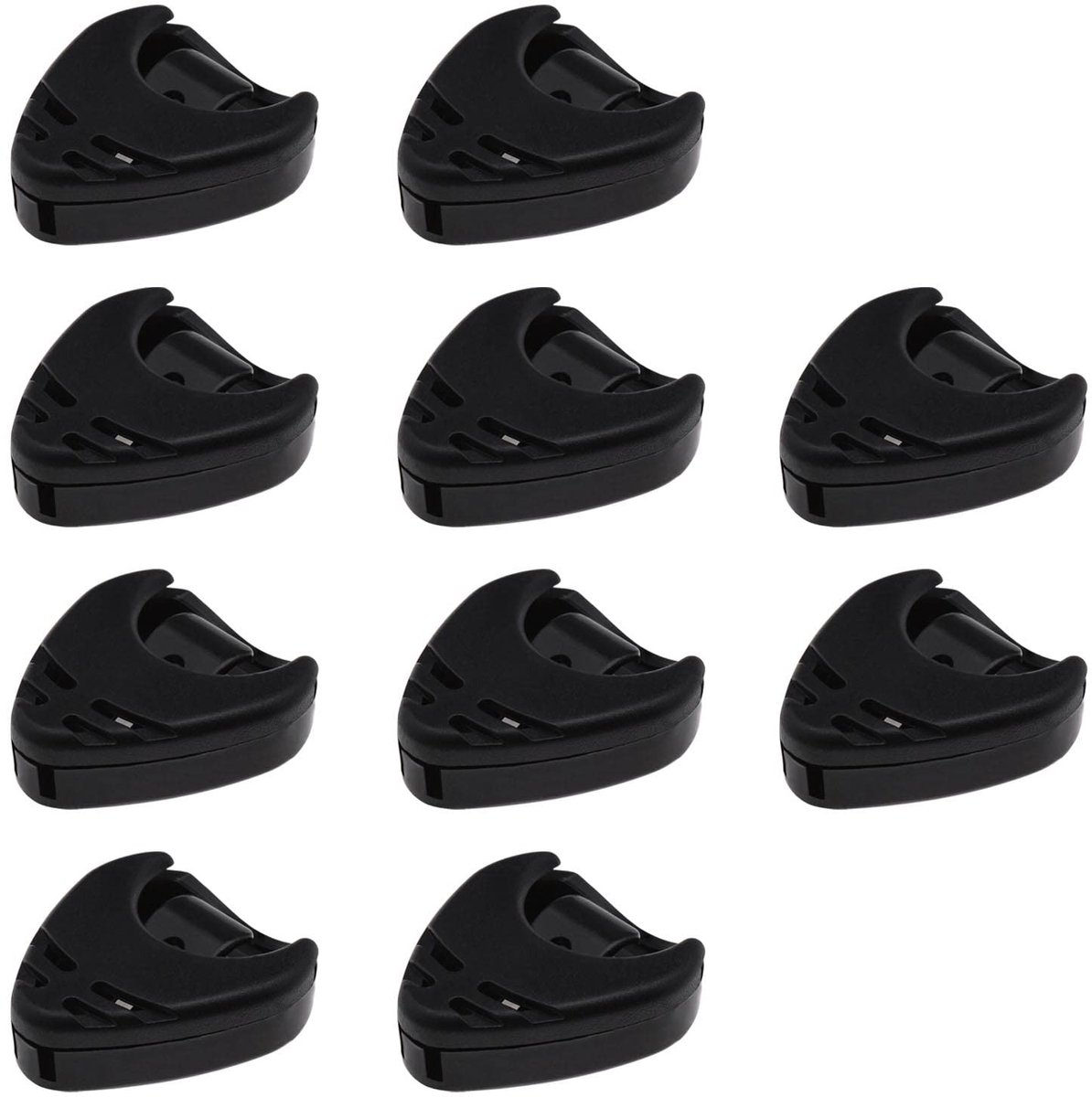 Dailygoods - gitaarplectrumhouder - zelfklevend - eenvoudig bevestigen - zwart plastic - gitaaraccessoires - plectrumopbergdozen - geschikt voor akoes