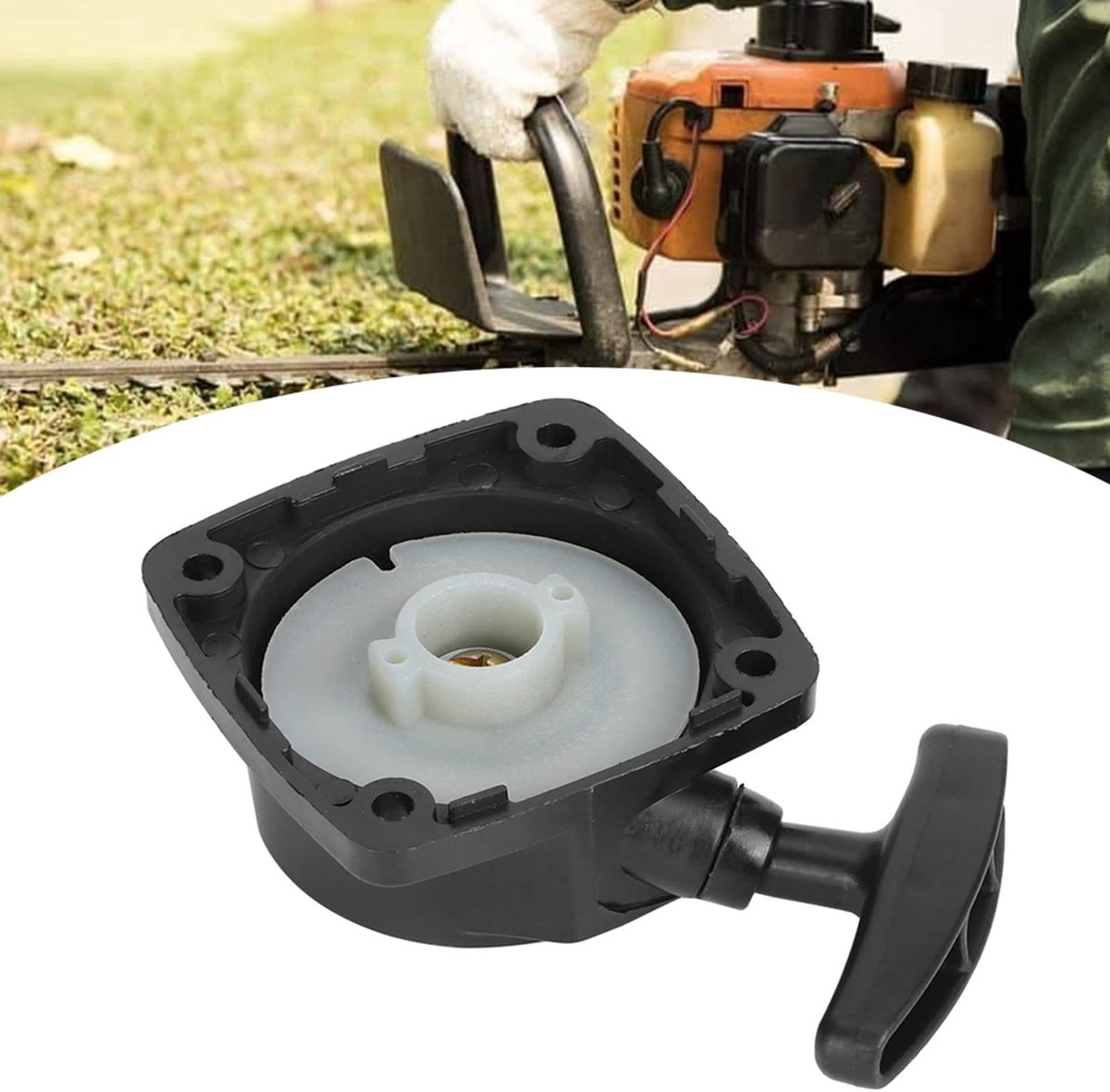 Dailygoods - Benzine Heggenschaar Starter Kabel - Trekkabel met Terugstoot - Duurzaam en Robuust - Handstarter met Startertouw - Reserveonderdelen voo