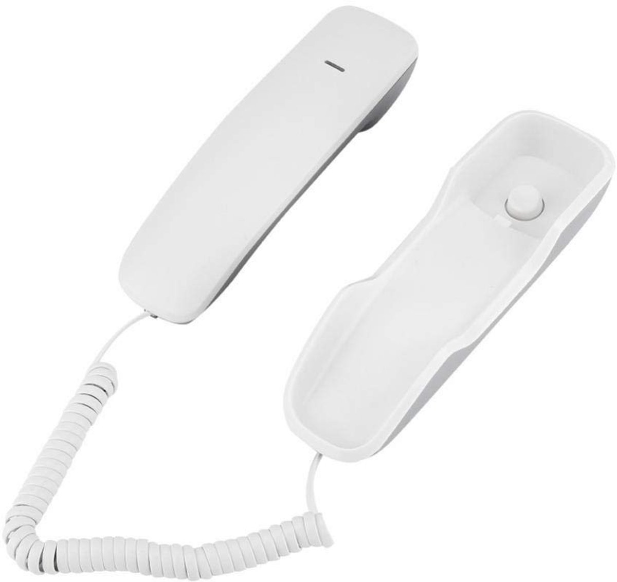 Elzusha - Ruisonderdrukkende Wandtelefoon - Wandgemonteerd - Superheldere Communicatie - Wit - Voor Kantoor en Thuis - Nummerherhaling en Dempfunctie