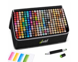 Twinmarkers 262 stuks voor volwassenen - Alcohol markers - Stiften - Markeerstiften - Vivid Green
