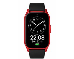 WatchToCare Halo GPS Alarmhorloge Senioren | Valdetectie | 4 Dagen Accu | Zonder Abonnement | IP67 Waterbestendig | Rood