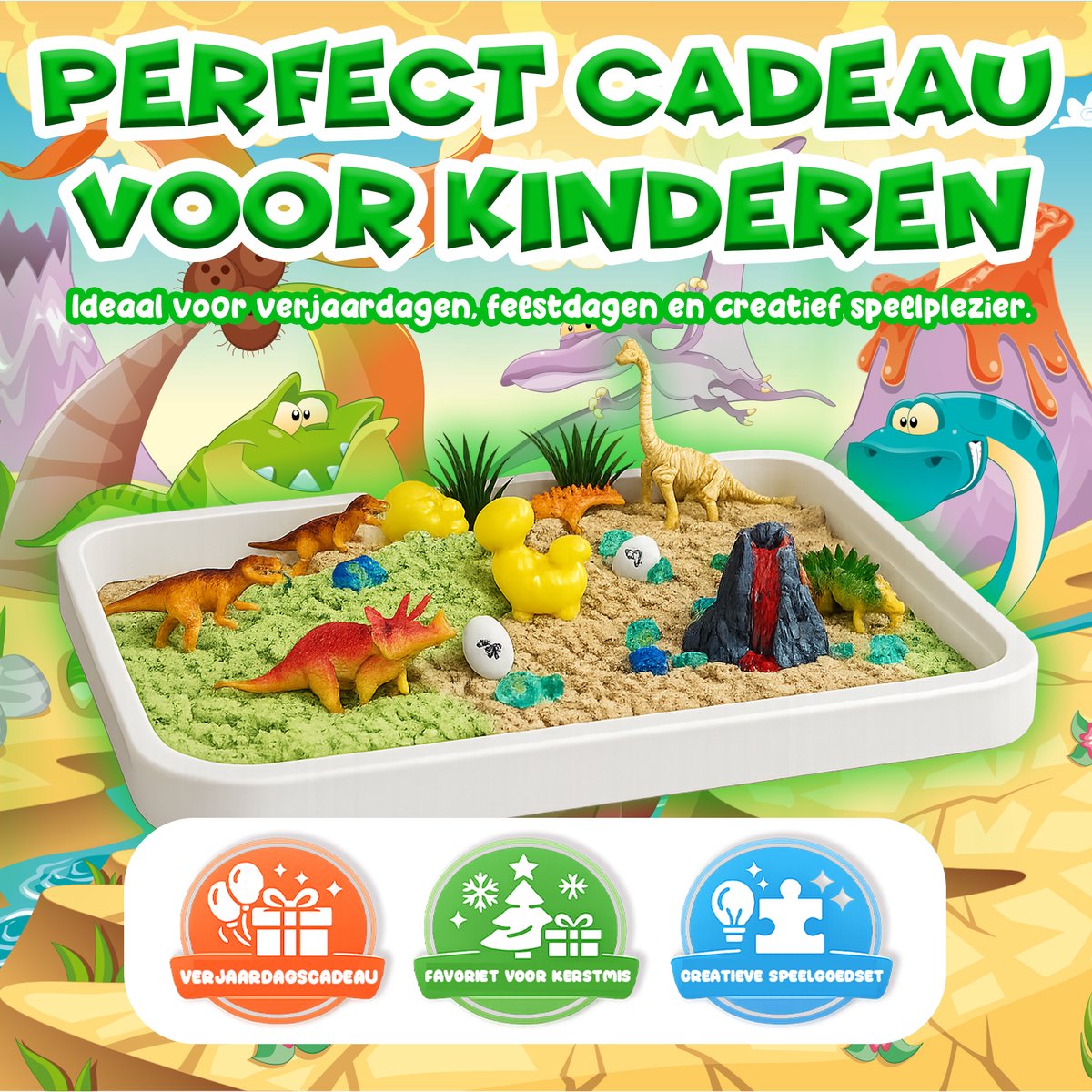 KidzKraze® Kinetisch Zand Bouwwereld - Kinetisch Speelzand - Magic Sand - Magisch Zand - Sensorisch Speelgoed - Gecertificeerd - Incl. Accessoires — afbeelding 8