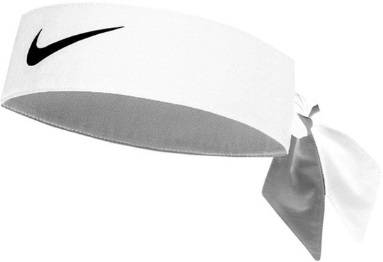 Nike Dri-Fit Head Tie - Tennis - Wit/Zwart - One Size