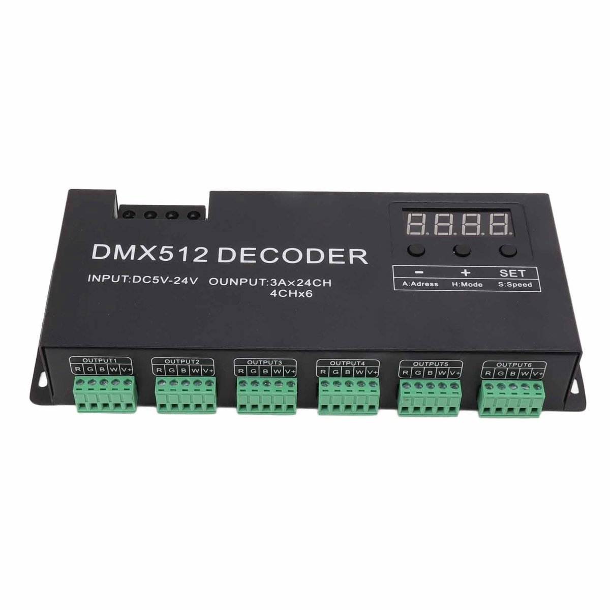 Allecto - Rgbw Led Controller - 24-Kanaals Decoder Driver voor Rgbw