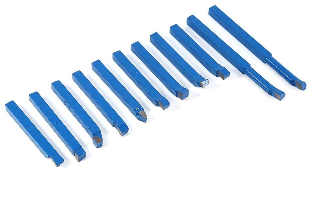 OmGoods - Dailygoody - Tornio Tool Bit Set - 11-delige Set - Hoogwaardig Snijgereedschap - Voor Draaibanken en Precisiewerk - Ideaal voor ervaren en beginnende