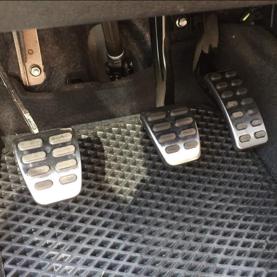 Pedaal Covers Set - Auto Pedaal Beschermers - Verbeterde Grip - Antislip Oppervlak - 3 Stuks - Metaal — afbeelding 2