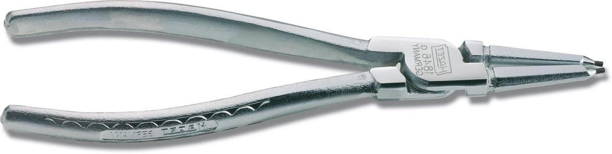 Borgtang - Tang voor ringen - Binnenringen plaatsen - Gehard staal - 140 mm - Verchroomd staalgrijs