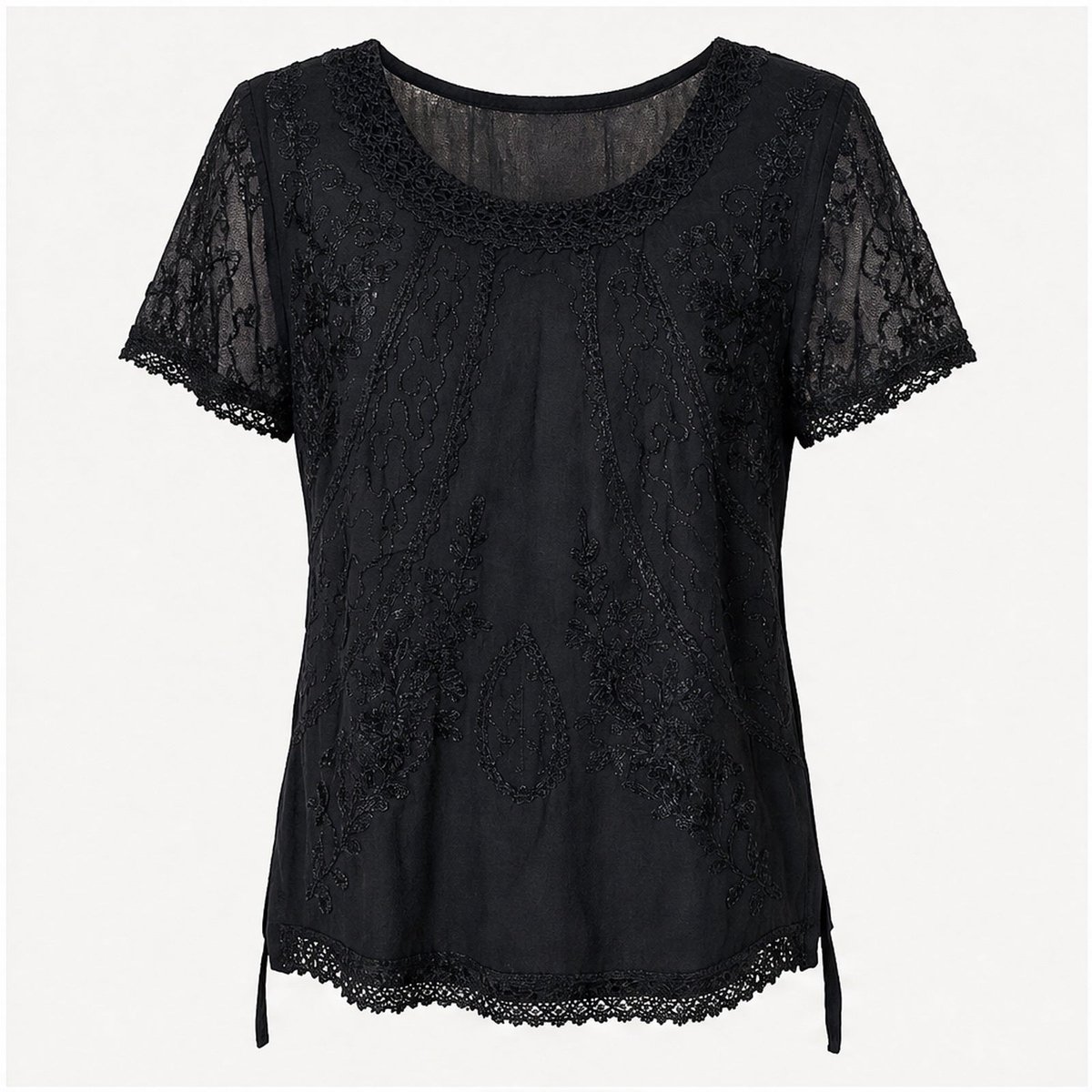 HS Shirt - Meerdere Kleuren - Zwart Borduursel