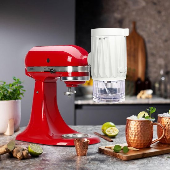 Shaving Ice Attachment - Sneeuw Cone Maker - Desserts Maken - Inclusief 10 IJsvormen — afbeelding 5
