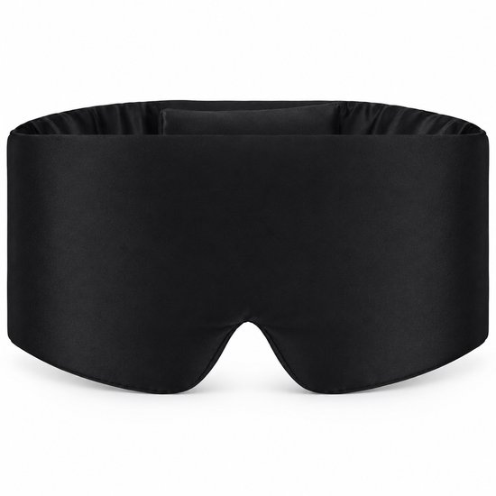 MySleepFit - Premium Zijden Slaapmasker - Silk Sleep Mask - 100% Verduisterend Oogmasker - Zwart - 22 momme 6A Grade Moerbei Zijde - Mulberry Silk