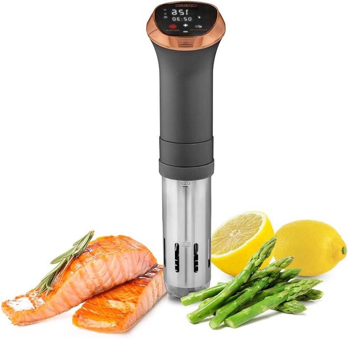 Precisie Kookapparaat - Waterbad Koken - Professioneel Koken - Stille 360 Graden Pomp - 5 Liter - Mat Zwart Koper van Merkloos