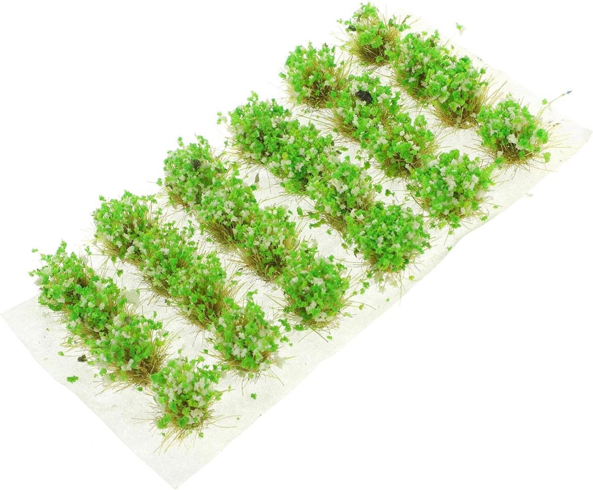 Kunstgras Plukjes - Miniatuur Gras - Modelbouw Decoratie - Realistisch Uiterlijk - 11 x 5.5 cm - Groen