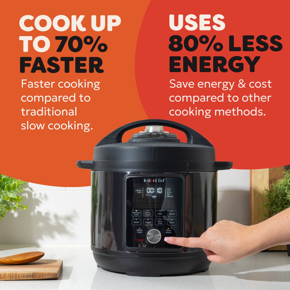 Instant Pot Duo Plus Whisper Quiet 5,7L Multicooker - 9-in-1 Snelkookpan - Slowcooker - Sous-vide - Rijstkoker - Stomer - Stilste Stoomafgifte - Tot 6 Porties – foto 5