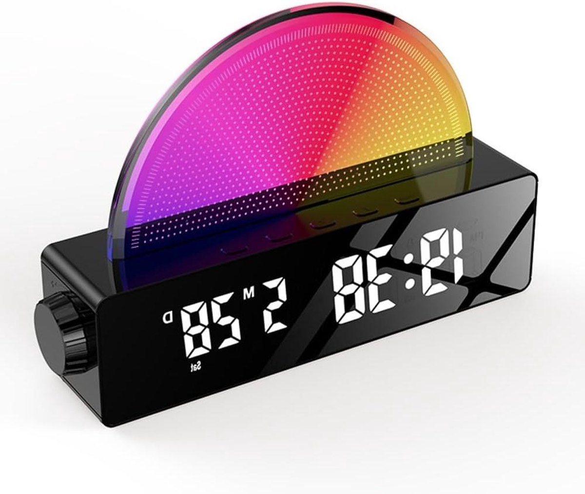 Zonsopgangwekker - Wake Up Light - Natuurlijk Wakker Worden - Simuleert Zonsopgang - 189 x 128 mm - Zwart