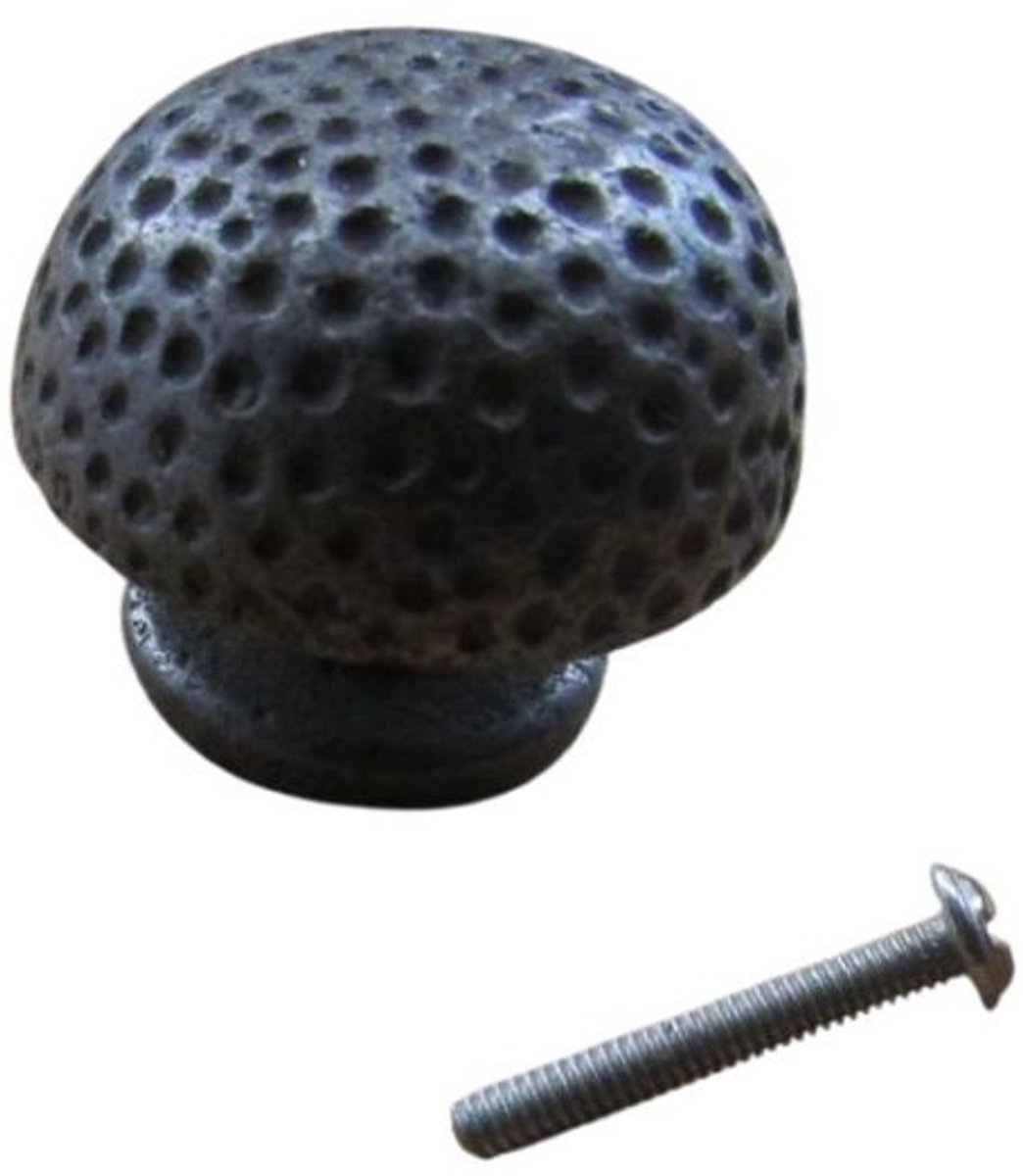 Dimpled Knob Cast Iron Rustic Vintage Old Retro Style Cabinet Cupboard Drawer Antique Iron