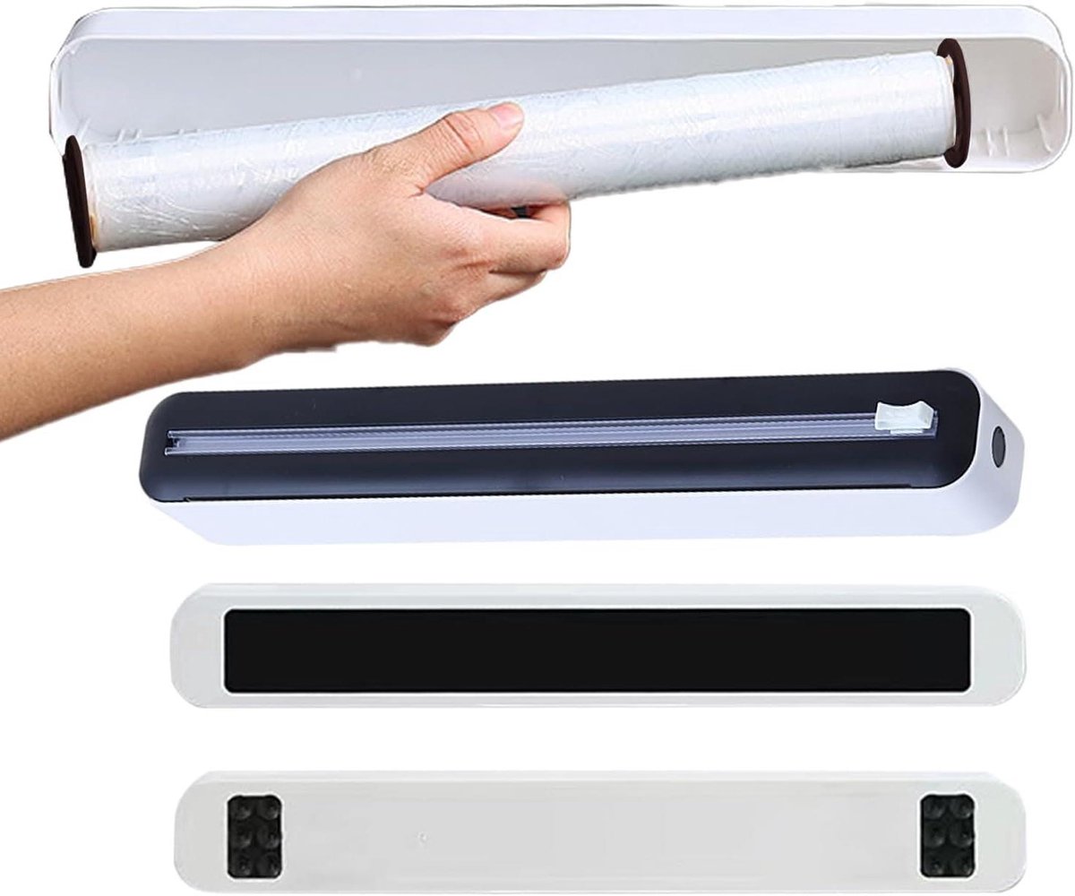 Folie Dispenser - Keuken Organizer - Keuken Organiseren - Magnetische Houder - 36 cm - Wit