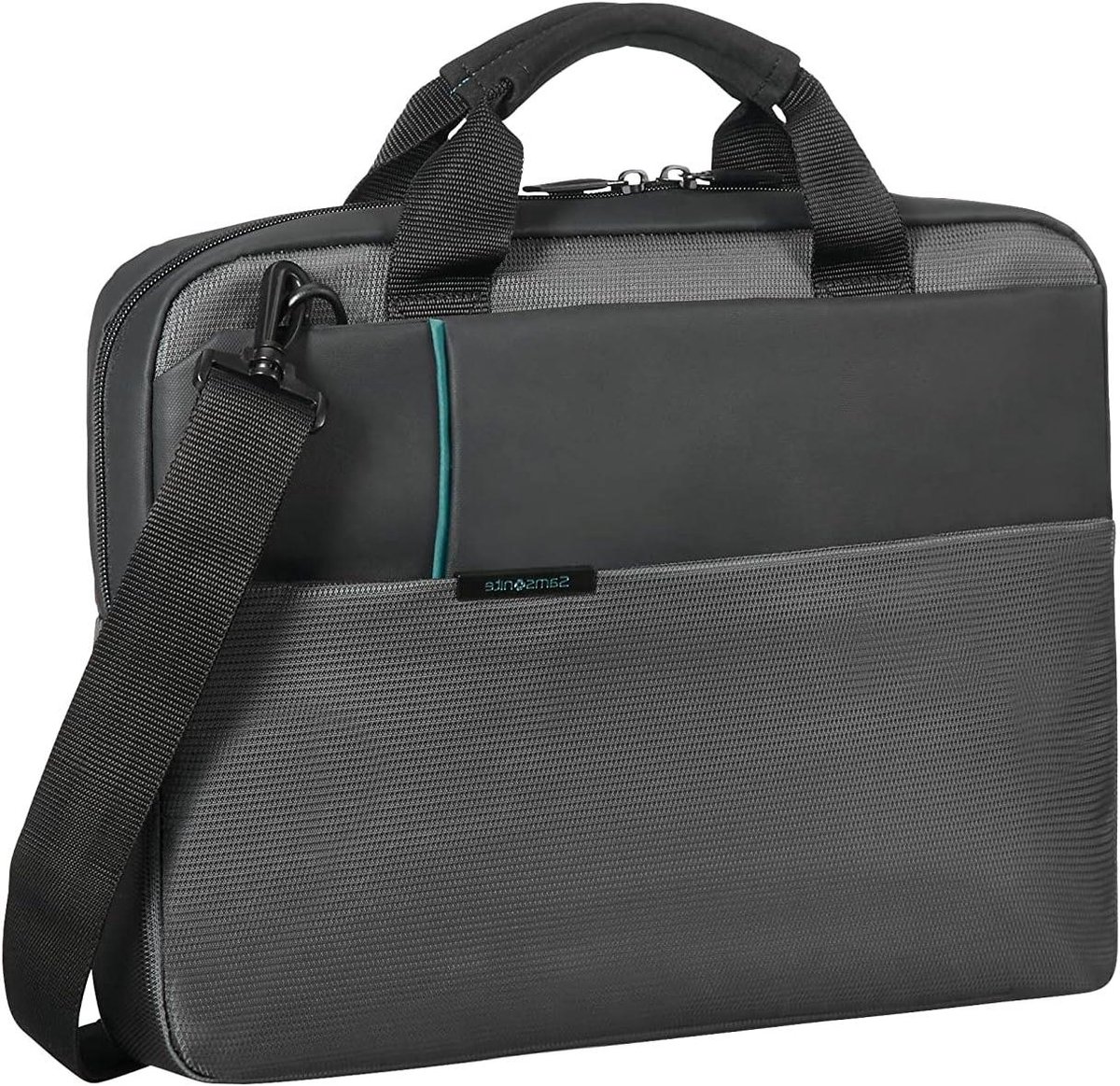 Schoudertas Laptop - Aktetas - Zakelijk Vervoer - Gewatteerd Compartiment - 41 cm - Antraciet