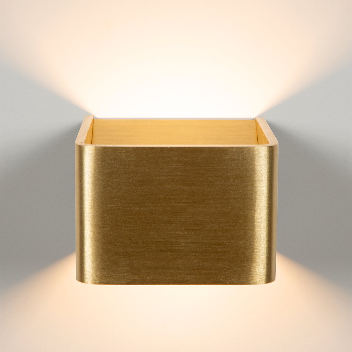 Atmooz - Calla - Wandlamp - Wandspot - Brons - Antique Brass - 10 x 10 cm - Hal - Slaapkamer - Eetkamer - Woonkamer