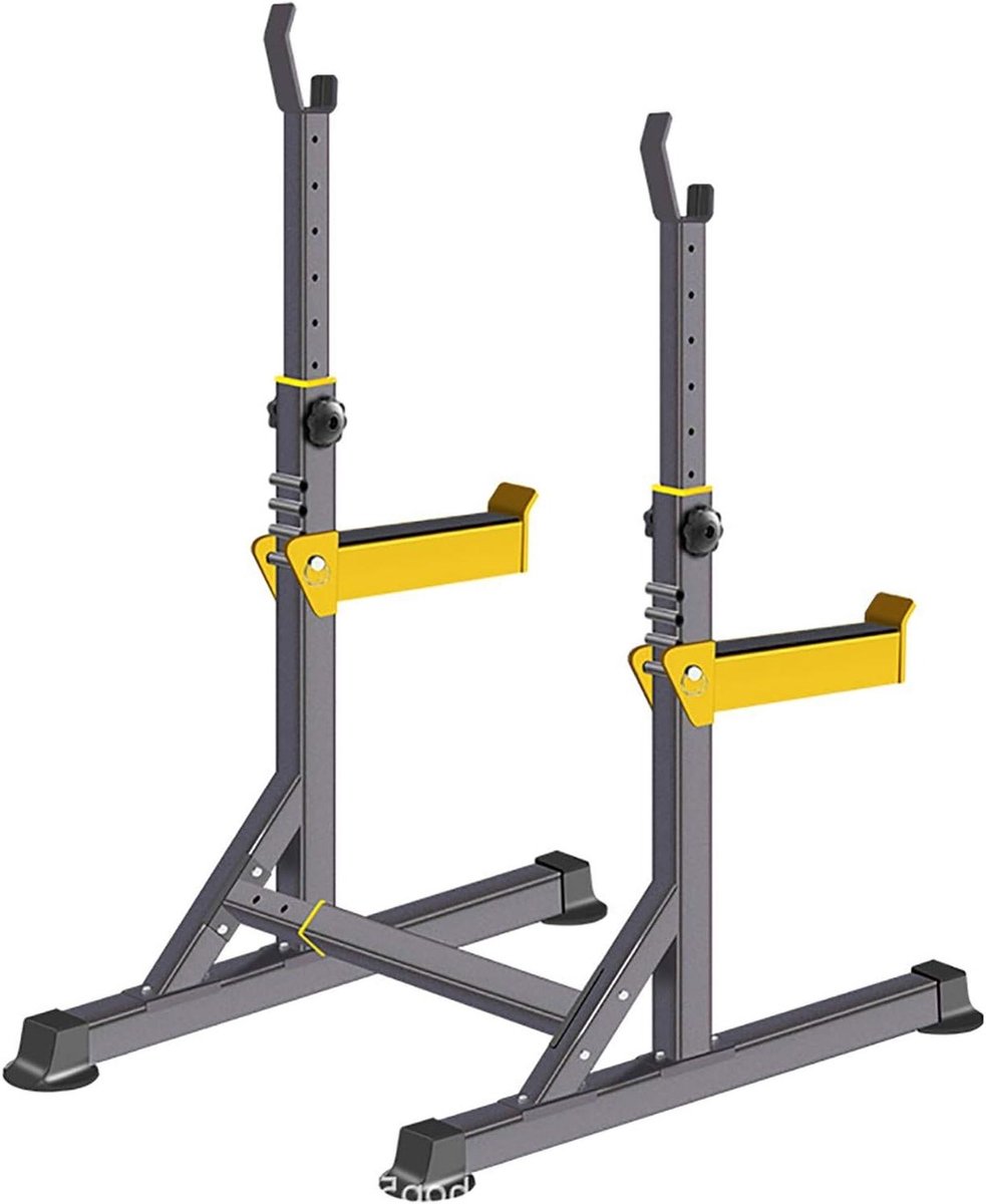 Squat Rack - Fitness Station - Kracht Training - Verstelbaar Frame - 150kg Capaciteit - Zwart