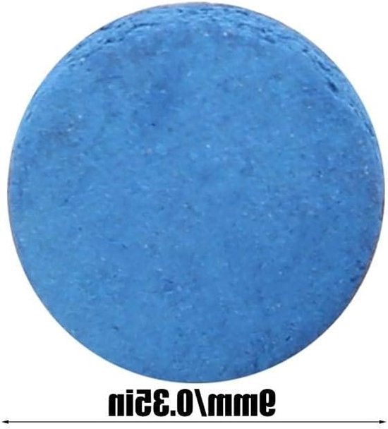 50 Stuks Snooker Cue Tips - Vervangende Billiard Tips voor Pool Sticks - Blauw 9mm Accessoires — afbeelding 3