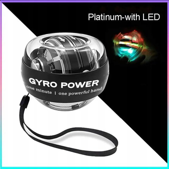 Led Gyro Bal - Pols Trainer - Spierversterking Onderarm - Zelfaandrijvend LED - Standaard Maat - Meerkleurig — afbeelding 5