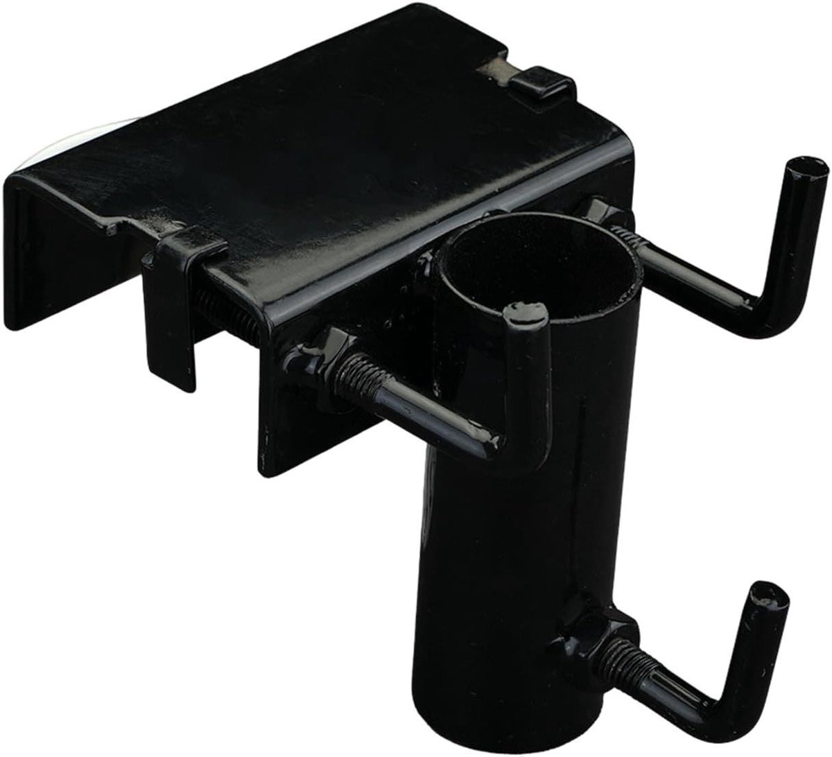 Paraplu Klem Stand - Universele Houder - Buiten Zitten - Roestvrij Staal - 18 x 13 x 13 cm - Zwart