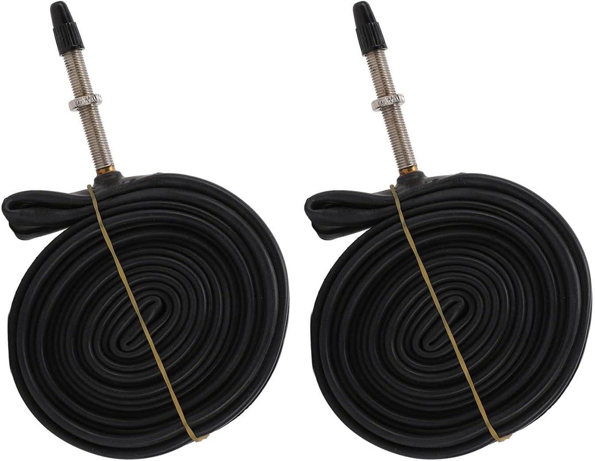 Binnenband Fiets - Banden Reparatie - Fietsen Onderhouden - Butyl Rubber - 700x23C 2 Stuks - Zwart