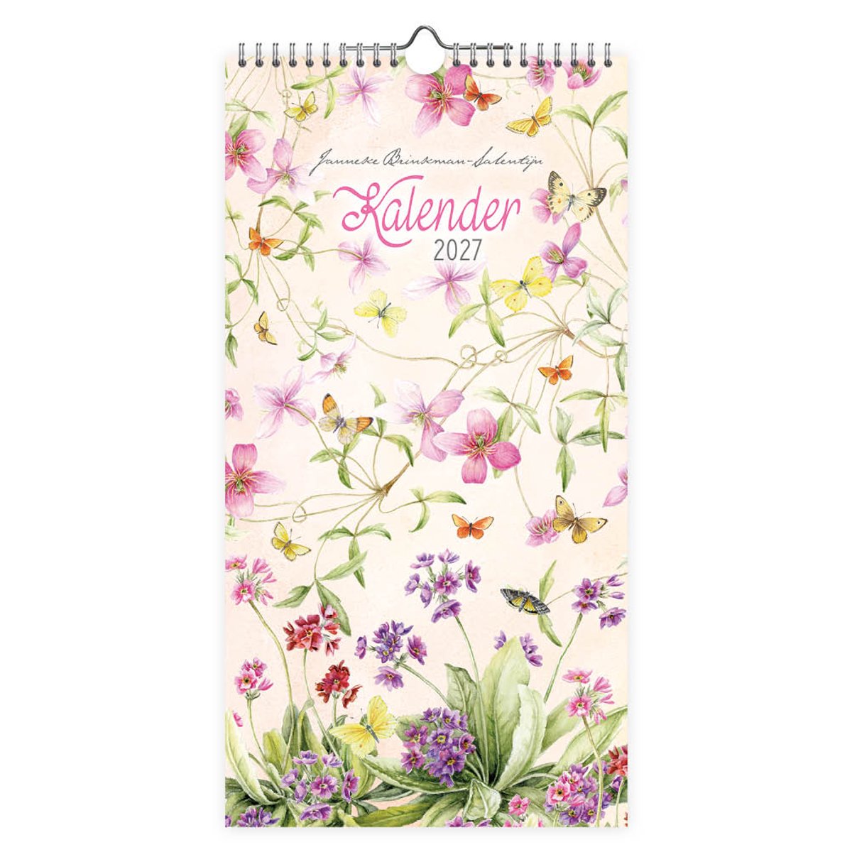 Janneke Brinkman Maandnotitiekalender 2027 Clematis en Primula